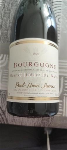 Burgundy Hautes Côtes de Nuits Paul-Henri Lacroix 2020