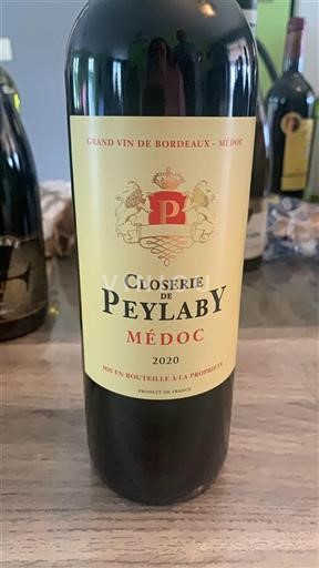 Bordeaux Médoc Closerie de Peylaby 2020