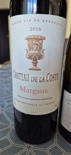 Bordeaux Margaux Château La Coste 2016