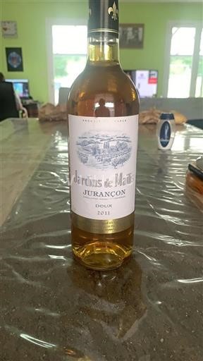 Vin Blanc doux Jardins de Matis 2011 France Sud-Ouest Jurançon