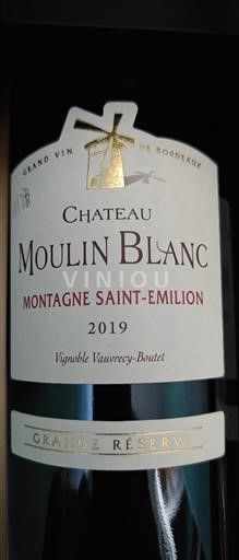 Bordeaux Montagne-Saint-Émilion Château Moulin Blanc Grande Réserve 2019