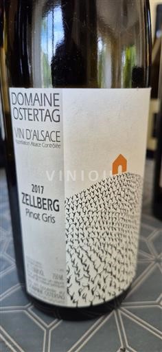 Alsace Grand Cru Domaine Ostertag Zellberg Pinot Gris 2017