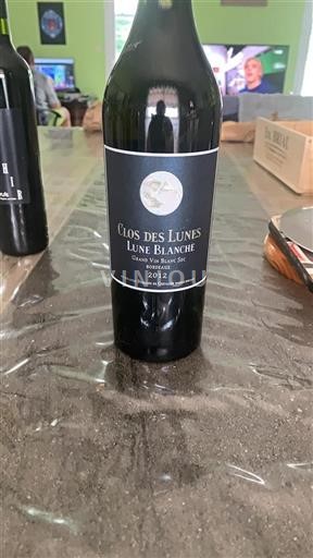 Bordeaux Clos des Lunes Lune Blanche 2012