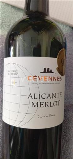 Languedoc og Roussillon Cévennes Alicante Merlot 2019
