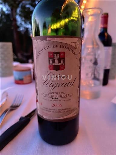 Bordeaux Castillon-côtes-de-bordeaux Château Migaud 2016