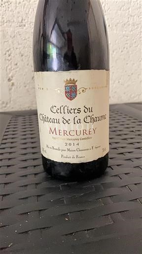 Bourgogne Mercurey Château La Chaume Celliers du Château de la Chaume 2014