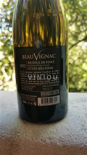 Languedoc Picpoul-de-Pinet Beauvignac Millésime 2022