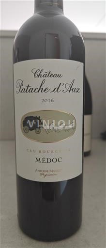 Bordeaux Médoc Cru Bourgeois Château Patache Aux 2016