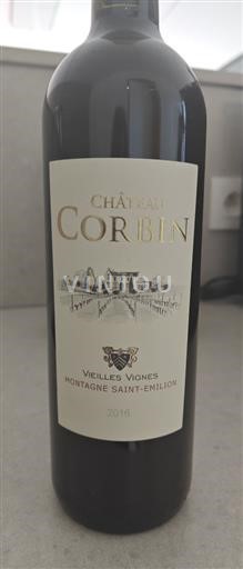 Bordeaux Saint-Émilion Grand Cru Château Corbin vieilles vignes 2016