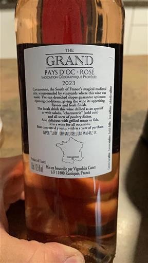 Languedoc-Roussillon Pays d'Oc Vignobles Canet The Grand 2023