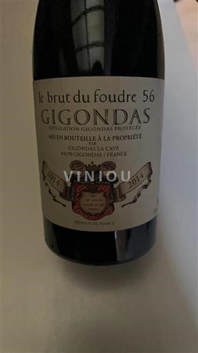 Rhône-dalen Gigondas Gigondas La Cave Le Brut du Foudre 56 2014