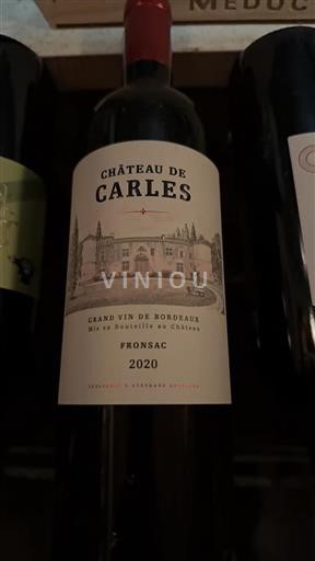 Bordeaux Fronsac Château Carles 2020