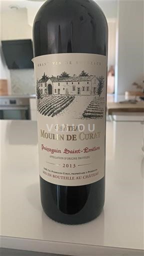 Bordeaux Puisseguin-Saint-Émilion Château Moulin de Curat 2013
