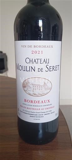 Bordeaux Château Moulin de Seret 2021