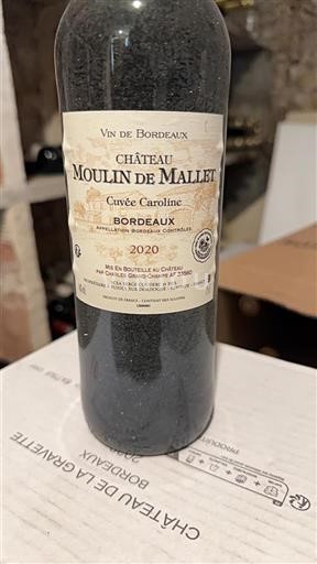 Bordeaux Château Moulin de Mallet Caroline 2020