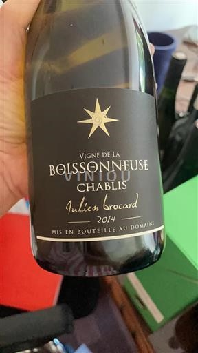 Burgundi Chablis Julien Brocard Vigne de la Boissonneuse 2014