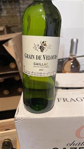 Sudoeste Gaillac Cave de Labastide de Lévis Grain de Velours 2023