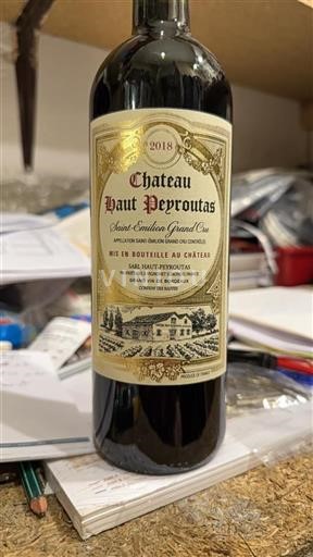 Burdeos Saint-Émilion Gran Cru Grand Cru Haut Peyroutas 2018