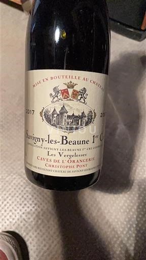 Burgundsko Nespecifikováno Premier Cru Caves de l'Orangerie Les Vergelesses 2017