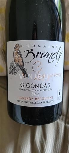 Rhône Valley Gigondas Domaine Brunely Les Grives 2023