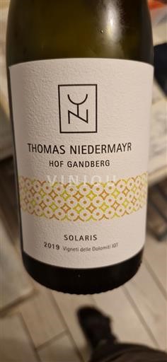 Veneto Vigneti delle Dolomiti Thomas Niedermayr Solaris 2019