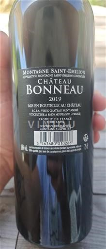Bordeaux Montagne-saint-émilion Château Bonneau 2019