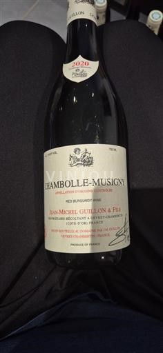 Borgogna Chambolle-Musigny Jean-Michel Guillon & Fils 2020