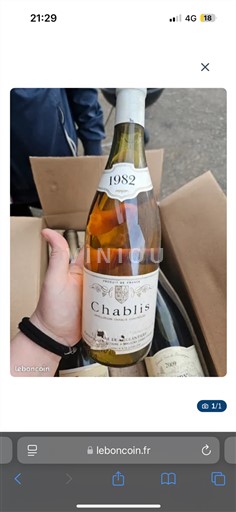 Bourgogne Chablis Domaine L'Eglantière 1982
