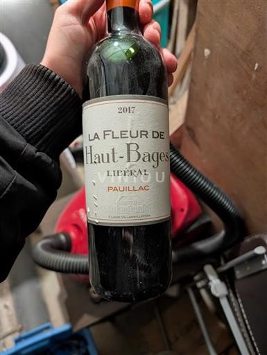 Bordeaux Pauillac Château Haut-Bages Libéral La Fleur de Haut-Bages Libéral 2017