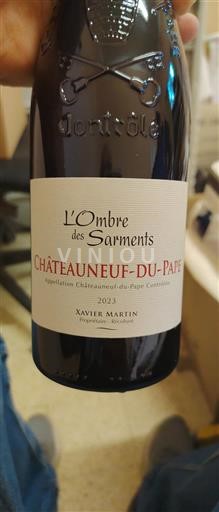Údolí Rhôny Châteauneuf-du-Pape Xavier Martin L'Ombre des Sarments 2023