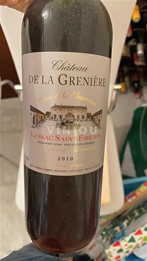 Bordeaux Lussac-Saint-Émilion Château La Grenière de la Chartreuse 2010