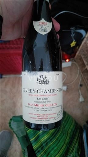 Bourgogne Gevrey-chambertin Jean-Michel Guillon Les Crais 2005