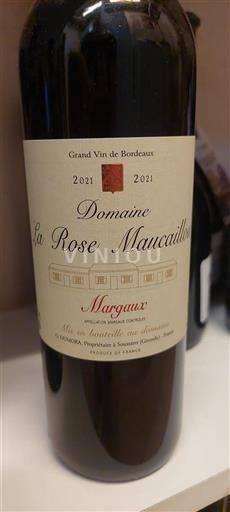 Bordeaux Margaux Domaine La Rose Maucailou 2021