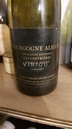 Bourgogne Bourgogne-aligoté Domaine Patrick Jacob-Girard Les Chevrières Vieille Vigne 2019