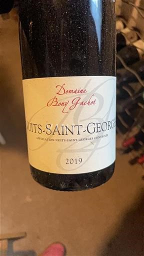 Vin Rouge sec Domaine Bony Gachot 2019 France Bourgogne Nuits-saint-georges AOC