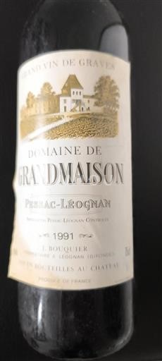 Bordeaux Pessac-Léognan Domaine Grandmaison 1991