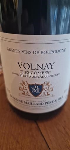 Bourgogne Volnay Domaine Maillard Père & Fils Les Combes Ikke årgangsbestemt
