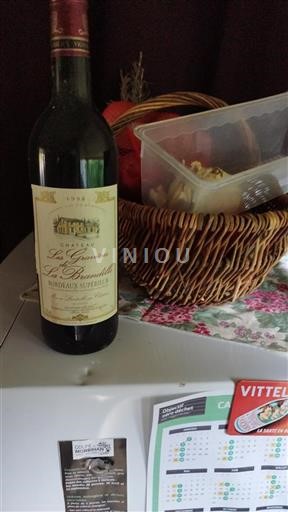 Bordeaux Bordeaux Supérieur Château Les Gravières de La Brandille 1998