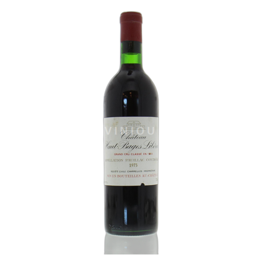 Bordeaux Pauillac Château Haut-Bauges-Libéral 1973
