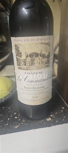 Burdeos Saint-Estèphe Cru Bourgeois Château La Commanderie 2000