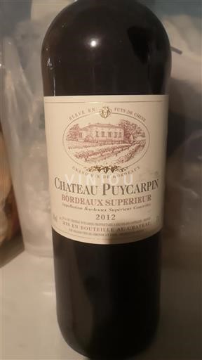 Bordéus Bordeaux Superior Château Puycarpin 2012