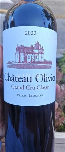 Bordeaux Pessac-Léognan Grand Cru Classé Château Olivier 2022