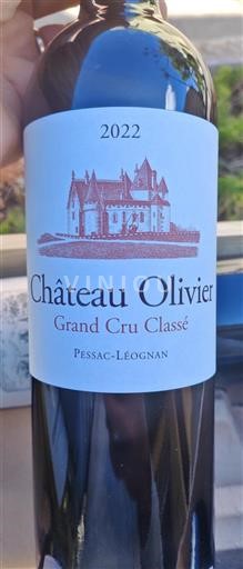 Bordeaux Pessac-Léognan Grand Cru Château Olivier 2022