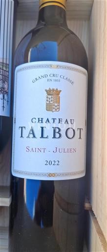 Bordeaux Saint-Julien Grand Cru Château Talbot 2022