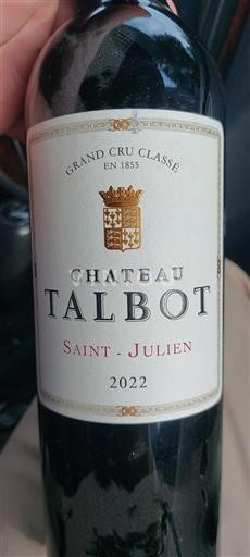 Bordeaux Saint-Julien Grand Cru Château Talbot 2022