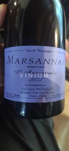 Borgogna Marsannay Sylvain Pataille L'Ancestrale 2022