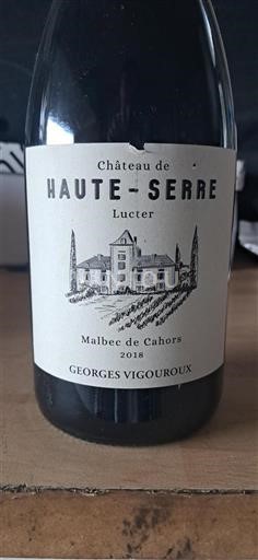 Sudoeste Cahors Château Haute-Serre Lucter 2018