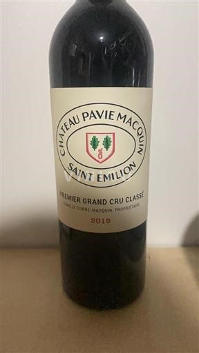 Bordeaux Saint-Émilion Premier Grand Cru Classé Pavie Macquin 2019