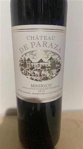 Languedoc Minervois Château Paraza 2018