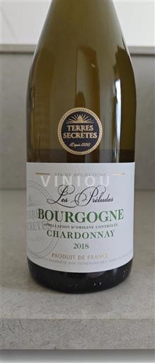Bourgondië Bourgogne Chardonnay Vignerons des Terres Secrètes Les Préludes 2016